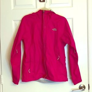 The North Face Hot Pink Rain Jacket